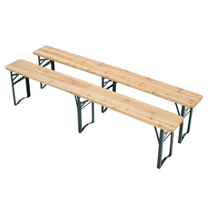 Tavolo da Picnic Robusto per Esterni, Set con Panche <span class=keywords><strong>Pieghevoli</strong></span> per Feste in Giardino, <span class=keywords><strong>Birreria</strong></span> ed Eventi - Product Image 5