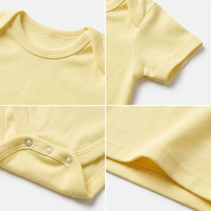 Body per <span class=keywords><strong>Neonati</strong></span> in Tinta Unita, Tutina a Maniche Corte in Morbido <span class=keywords><strong>Cotone</strong></span> per <span class=keywords><strong>Neonati</strong></span> - Product Image 5