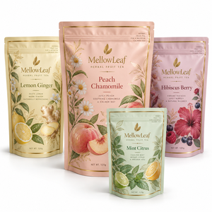 Pacote Doypack de Aveia em Flocos com Janela Transparente e Fecho Zipper, Embalagem Alimentar com Barreira de Oxigênio para Lanches de Escritório - Product Image 1