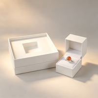 Cajas de Almacenamiento de Joyería de Papel Kraft Rígido, Hechas a Mano, Ecológicas, Reciclables, de Lujo, con Logotipo Personalizado en Relieve, al por Mayor