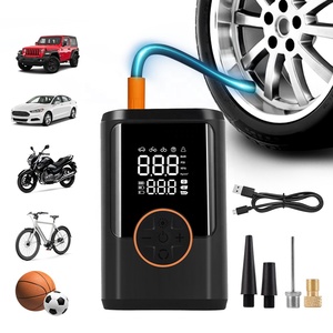Цифровой портативный автомобильный насос для шин 150 фунтов на кв. дюйм, беспроводной компрессор для накачивания шин, мини-электрический насос для автомобиля, велосипеда, мотоцикла - Product Image 1