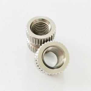 Tuercas de inserción moleteadas autoblocantes de acero inoxidable 304 A2 Clase 8 de alta resistencia para fabricantes de fábrica - Product Image 2