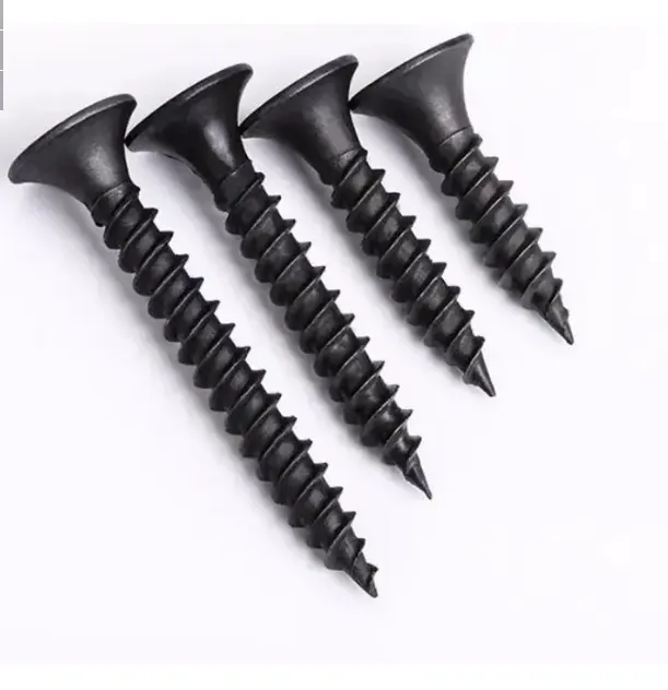 DIN7982 Self-tapping Dimax Tiger Self Tapping Screws Round GB China Black Screw Black Screw Dry Wall Small Size 10000 Piece