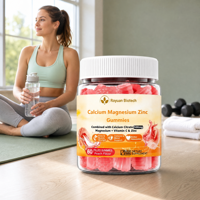 Gummies sans OGM, sans gélatine, à base de pectine, pour un sommeil réparateur, enrichies en vitamines, calcium, magnésium et zinc pour des os solides