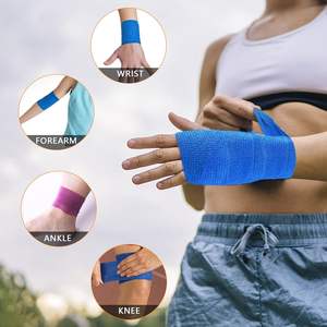 Fabricante de bandagem veterinária médica com baixo MOQ, bandagem coesa colorida personalizada para animais de estimação, impressão não tecida ecológica - Product Image 6