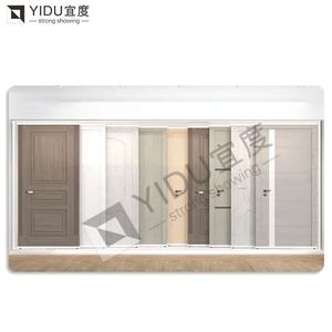 スチール製ショールーム展示ホルダープッシュプル木製ドアラックスライドドアハンドルディスプレイ棚ドアディスプレイスタンド - Product Image 6