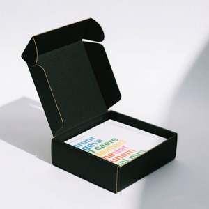 Boîtes d'emballage rigides magnétiques personnalisées en matériaux recyclés écologiques, avec pelliculage mat, revêtement UV, gaufrage, logo personnalisé et éponge - Product Image 2