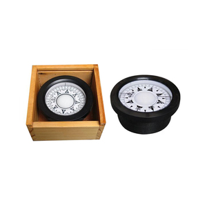 Brújula Náutica de latón con puntero luminoso para navegar barcos de pesca barcos viene caja de madera-para actividades de turismo al aire libre - Product Image 2