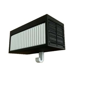 Organisateur de clés mural carré en PLA imprimé en 3D, modèle de cadre de voiture moderne, porte-clés pour salon - Product Image 5