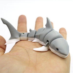 Figurines de requins multicolores imprimées en 3D créatives, jouets articulés animaux tendance, ornements pour artisanat, cadeaux, dinosaures, animaux - Product Image 6
