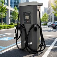 Chargeur rapide DC de niveau 3 pour véhicules électriques, 60 kW à 360 kW, 380 V, personnalisé, fabriqué par un fabricant avec 35 ans d'expérience, station de recharge commerciale GBT CCS