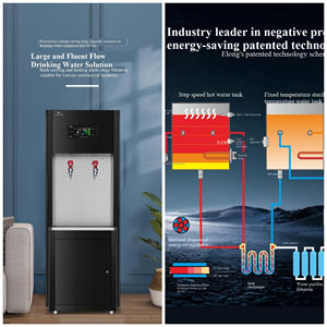 <span class=keywords><strong>Fontaine</strong></span> à eau potable en acier inoxydable de grande capacité 32L à usage commercial avec filtration et 2 robinets, distributeur d'eau froide 220V - Product Image 4