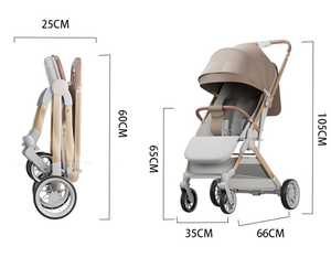 Carrito de Bebé Plegable con una Sola Mano, <span class=keywords><strong>para</strong></span> Deportes al Aire Libre, con Barra de Arrastre, Marca JXB, Modelo High Landscape - Product Image 3