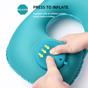 Almohada de Viaje Portátil en Forma de U para Avión, Impermeable y Agradable al Tacto, Personalizable, Venta al por Mayor, Soporte para el Cuello - Product Image 3