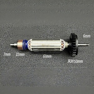 Rotor professionnel pour meuleuse d'angle filaire 7-100, longueur totale 169 mm, moteur à balais pour meulage et polissage général - Product Image 1