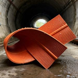 Barrière d'eau en PVC haute résistance - Solution étanche pour les projets de scellement des fondations de murs de soutènement et de barrages Bande d'étanchéité en PVC - Product Image 6