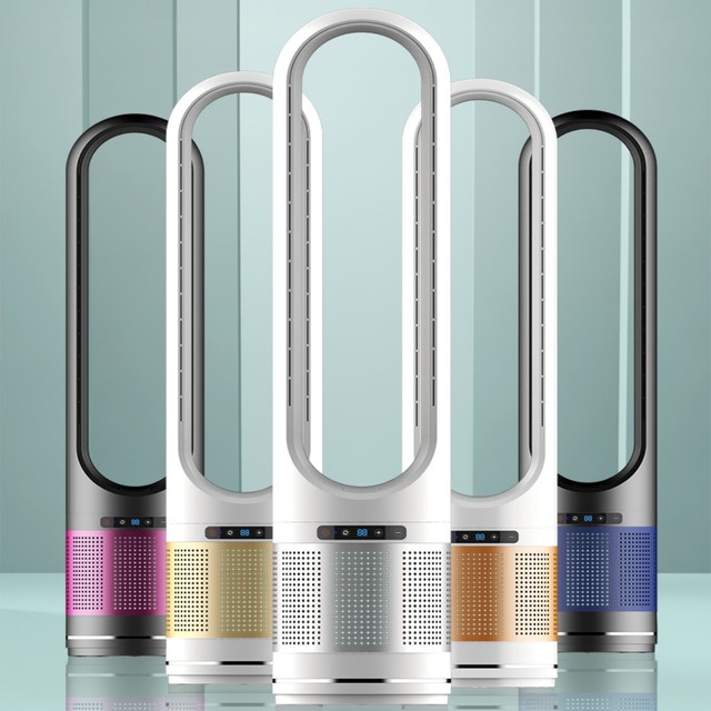 Bladeless Purification Fan Intelligent Air Purifier with Hepa Filter for Outdoor Hotels and Households Made of Plastic