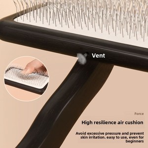 Pettine <span class=keywords><strong>per</strong></span> Cani in Legno <span class=keywords><strong>per</strong></span> la Rimozione del Pelo, Districante e Volumizzante, <span class=keywords><strong>Spazzola</strong></span> <span class=keywords><strong>per</strong></span> Sottopelo <span class=keywords><strong>per</strong></span> Cani di Piccola Taglia, Ideale <span class=keywords><strong>per</strong></span> Poodle e Golden - Product Image 2