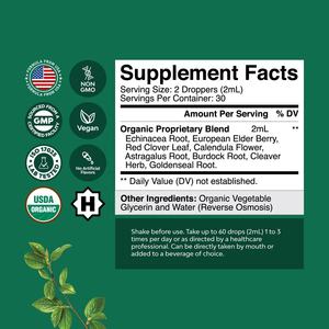 Лимфодренаж OEM дополняет лимфодренажные капли с эхинацеей, одуванчиком, Лопух поддерживает лимфатическое здоровье - Product Image 2