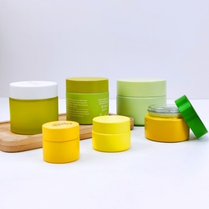 Custom Wholesale 50g 60g Colored <b>Empty</b> Glass <b>Jar</b> Cream Glass <b>Jar</b> Cosmetics Skincare Packaging - Product Image 1
