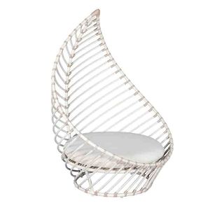 <span class=keywords><strong>Fauteuil</strong></span> de <span class=keywords><strong>jardin</strong></span> moderne en rotin blanc, résistant aux intempéries, <span class=keywords><strong>design</strong></span> paon, pour salon, extérieur, hôtels, villas, complexes hôteliers - Product Image 4