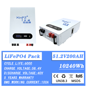แบตเตอรี่ลิเธียมไอออนพลังงานแสงอาทิตย์51.2V 51.2V Lifepo4 200ah แบตเตอรี่ลิเธียมไอออน10KW - Product Image 4