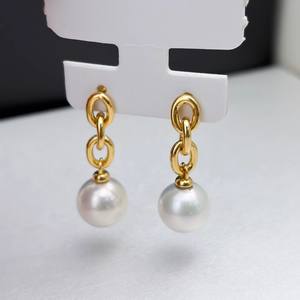 22347 S925 Accesorios de Plata para DIY con Perlas, Bandeja Vacía para Perlas de 9-15mm, Pendientes de Moda, Aretes Colgantes, Joyería Sin Nombre - Product Image 2