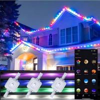 Luces LED RGBW WS2811 de 30m (100 pies) para Exteriores, Impermeables IP67, con Control Remoto WiFi, Compatible con Tuya APP, Alexa y Google Voice, Sincronización Musical, Temporizador y Función de Atenuación