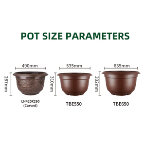 <span class=keywords><strong>Maceta</strong></span> <span class=keywords><strong>Cuadrada</strong></span> de Plástico para Cultivo Hidropónico Gigante en Interiores, para Balcón o Terraza, con Orificio de Drenaje - Product Image 3