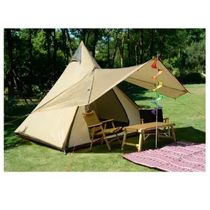 Dubbele Laag Easy Set Up 3-4 Persoon Pop Up Camping Tenten Voor Familie Wandelen
