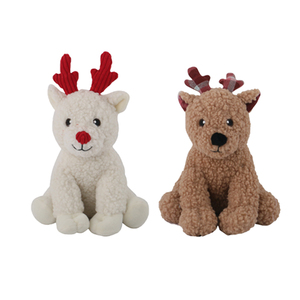 Set di giocattoli di peluche di Natale palla di osso di renna farcito per le vacanze di animali domestici giocattolo interattivo trapunta regalo per bambini e cani - Product Image 2