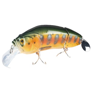 Leurre de manivelle en plastique ABS de vente directe d'usine pour le <span class=keywords><strong>sel</strong></span> et la pêche en eau douce <span class=keywords><strong>fou</strong></span> articulé - Product Image 1