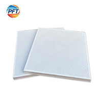 Plafond en PVC carré moderne, classe A, ignifuge, résistant à l'humidité, pour appartement, centre commercial, hôtel, hôpital, gymnase, atelier, supermarché