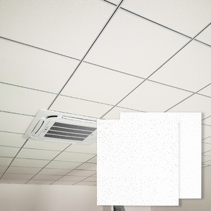 Tấm trần 600x600x14mm Độ dày gạch trần âm thanh sử dụng trong bệnh viện hấp thụ âm thanh sợi khoáng thiết kế đồ họa vuông - Product Image 6