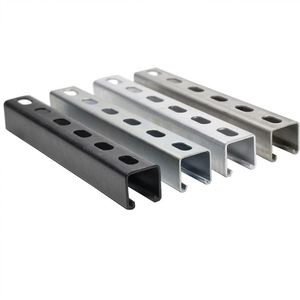 รางเหล็กช่องวาย HDG ขนาด 1-5/8" x 1-5/8" ยาว 10 ฟุต ความหนา 12/14/16 เกจ สำหรับโครงสร้างแผงโซลาร์เซลล์ - Product Image 2