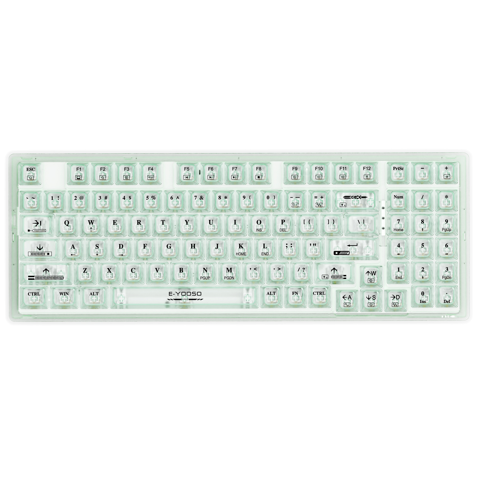 EYOOSO Z94 Gaming Keyboard - 94 Keys LED Backlit Mechanical