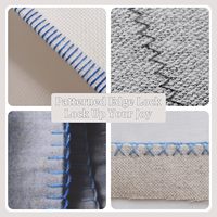 Herramienta multifuncional para coser bordes y dobladillos, plantilla de costura DIY, kit portátil de reparación doméstica con caja de hilos para principiantes