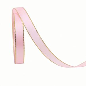 Ruban en polyester doré personnalisé de 1/1,6 cm de large et de 10 yards de long, idéal pour la décoration de fête de révélation du sexe de bébé (fille) - Product Image 4