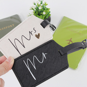 Cross-pattern PU luggage tags, information labels, school bags, luggage, <b>suitcases</b> and bags – tags in stock, wholesale - Product Image 1