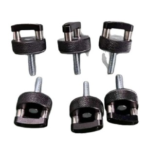 Boulons à anneau en D à dégagement rapide en alliage d'aluminium pour Jeep Wrangler JK JL Hard Top, kit d'outils de réparation et de remplacement, argent - Product Image 5