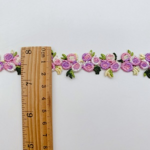 Polyester thêu nước hòa tan Nhiều Màu ren Phụ Kiện may mặc nước hòa tan ren mã vạch nhỏ - Product Image 2