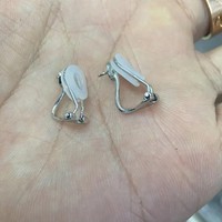 925 argent 18K plaqué or à la mode Nature perle boucle d'oreille Clip boucle bijoux à bricoler soi-même accessoires résultats de bijoux composants
