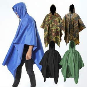 Poncho impermeabile di sicurezza e di sopravvivenza portatile per la pesca escursionistica in campeggio e lavoro per attività all'aperto - Product Image 1