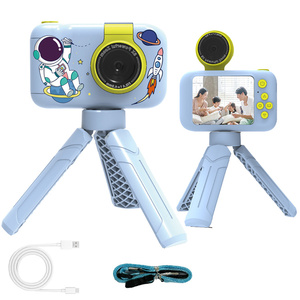Appareil photo numérique enfant en bas âge avec objectif rabattable à 180 ° et support <span class=keywords><strong>d</strong></span>'écran IPS de 2,4 pouces Caractéristiques de l'appareil photo Cadeaux de festival <span class=keywords><strong>d</strong></span>'<span class=keywords><strong>anniversaire</strong></span> présents - Product Image 4