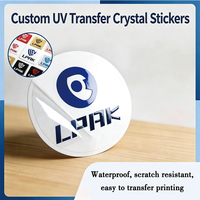 Etiqueta de Cristal con Transferencia UV, Adhesivo Personalizado para Cajas y Vasos, Impresión por Estampado en Caliente, Autoadhesivo Transparente