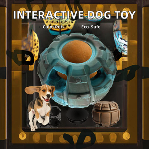 Giocattolo da masticare interattivo eco-friendly per cani di grandi dimensioni in gomma congelabile palla di cibo lento facile trattamento pulito dispensando novità per l'ansia - Product Image 2