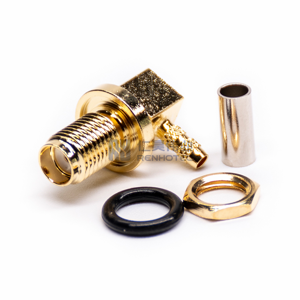 Разъем PCB с внутренней перегородкой, водонепроницаемый SMA