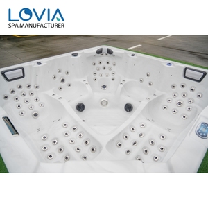 อ่างอาบน้ำร้อนแบบหรูหราขนาด5 6คนอ่างอาบน้ำพลาสติกสี่เหลี่ยม - Product Image 5