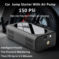 37000mWh Popular Jump Starter with 150PSI Air Compressor Car Battery Jump Starter with Auto Tire Inflator Pump