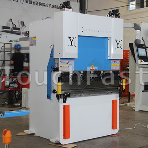 Touchfast mesin pres Hydraulic Ulis kecil, Bra tekan Hydraulic Ulis kecil baja karbon tipe Mini WC67Y/K 40T 1600mm efisien tinggi - Product Image 2